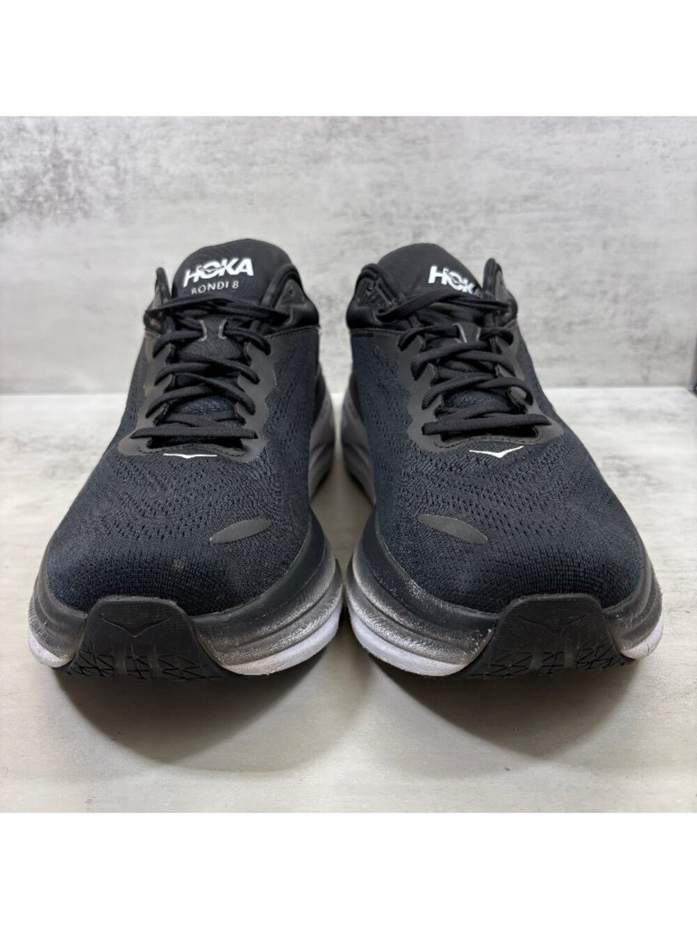 Hoka One One Bondi 8 Running Shoes - Men's Size 14 D - Black - Picture 3 of 12